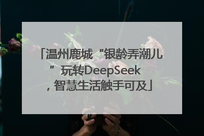 温州鹿城“银龄弄潮儿”玩转DeepSeek，智慧生活触手可及
