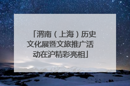 渭南（上海）历史文化展暨文旅推广活动在沪精彩亮相