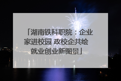 湖南铁科职院：企业家进校园 政校企共绘就业创业新图景