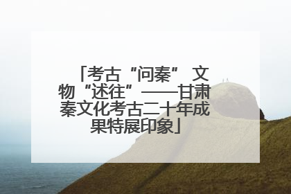 考古“问秦” 文物“述往”——甘肃秦文化考古二十年成果特展印象