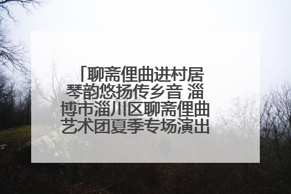 聊斋俚曲进村居 琴韵悠扬传乡音 淄博市淄川区聊斋俚曲艺术团夏季专场演出在杏园子村举行