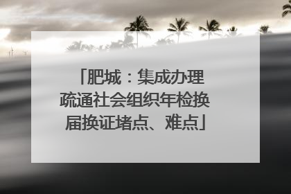 肥城：集成办理 疏通社会组织年检换届换证堵点、难点