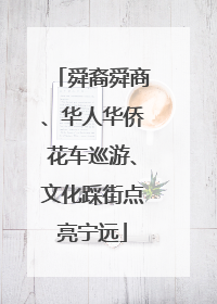 舜裔舜商、华人华侨花车巡游、文化踩街点亮宁远