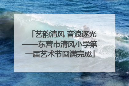 艺韵清风 音浪逐光——东营市清风小学第一届艺术节圆满完成