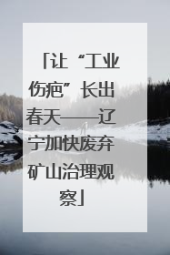 让“工业伤疤”长出春天——辽宁加快废弃矿山治理观察
