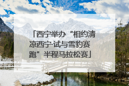 西宁举办“相约清凉西宁·试与雪豹赛跑”半程马拉松赛