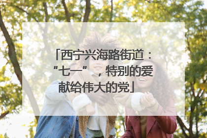 西宁兴海路街道：“七一”，特别的爱献给伟大的党