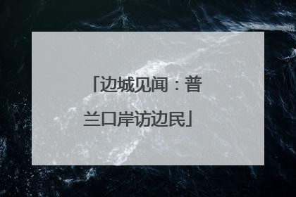 边城见闻：普兰口岸访边民