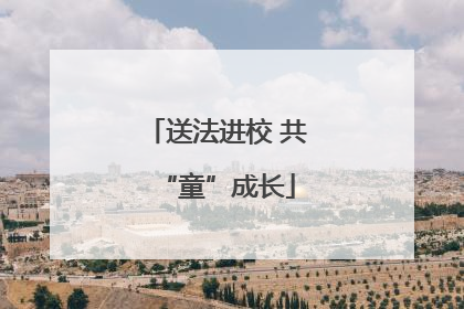 送法进校 共“童”成长