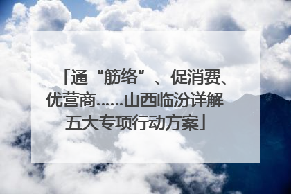 通“筋络”、促消费、优营商……山西临汾详解五大专项行动方案