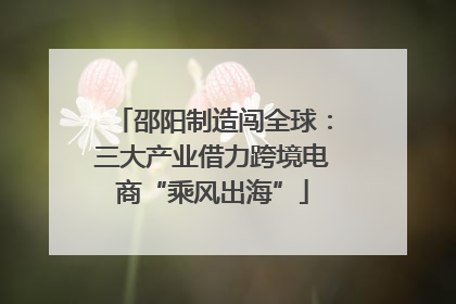 邵阳制造闯全球：三大产业借力跨境电商“乘风出海”
