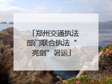 郑州交通执法部门联合执法“亮剑”暑运