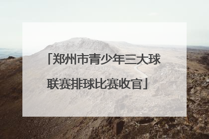 郑州市青少年三大球联赛排球比赛收官