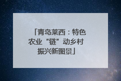 青岛莱西：特色农业“链”动乡村振兴新图景