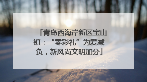 青岛西海岸新区宝山镇：“零彩礼”为爱减负，新风尚文明加分