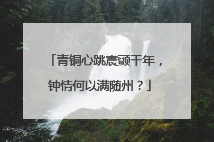 青铜心跳震颤千年，钟情何以满随州？