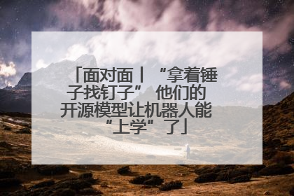 面对面丨“拿着锤子找钉子” 他们的开源模型让机器人能“上学”了