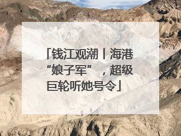 钱江观潮丨海港“娘子军”，超级巨轮听她号令