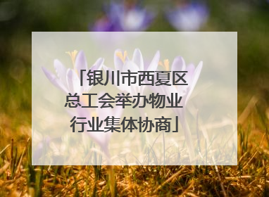 银川市西夏区总工会举办物业行业集体协商