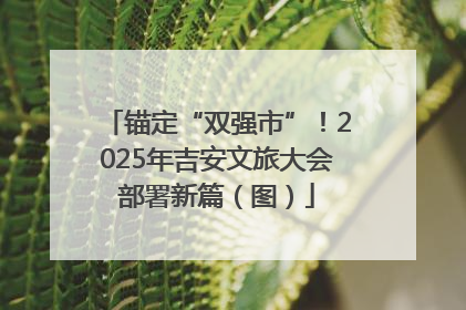 锚定“双强市”！2025年吉安文旅大会部署新篇（图）