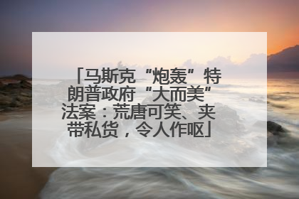 马斯克“炮轰”特朗普政府“大而美”法案：荒唐可笑、夹带私货，令人作呕