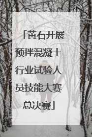 黄石开展预拌混凝土行业试验人员技能大赛总决赛