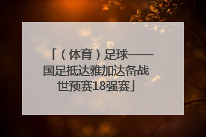 （体育）足球——国足抵达雅加达备战世预赛18强赛