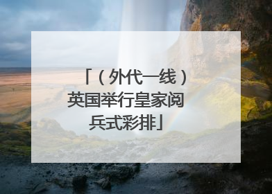 （外代一线）英国举行皇家阅兵式彩排