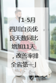 1-5月四川自贡优良天数同比增加11天，改善率排全省第一