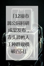 12项市属公园科研成果发布，青头潜鸭人工种群规模破百只