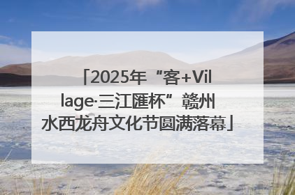 2025年“客+Village·三江匯杯”赣州水西龙舟文化节圆满落幕