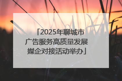 2025年聊城市广告服务高质量发展媒企对接活动举办