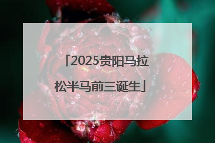 2025贵阳马拉松半马前三诞生